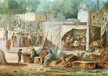 View of the Tuileries from the Place de la Revolution